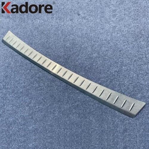 For toyota yaris G Design Hatchback 2020 2021 Stainless Steel Outer Rear Bumper Pad Protector Trim Tail Trunk Scuff Plate Cover