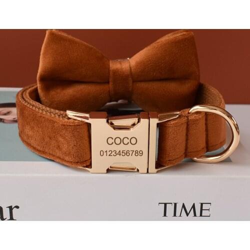 Flannelette 21 Dog Collar Engraved Name ID Adjustable For Small Medium Large Dog Chihuahua Pitbull Yorkshire Terrier Maltese