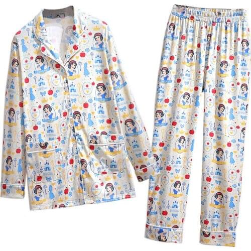 NEW Oversize Pajamas Two-Piece Set Women Autumn Winter Print Casual Suit Loose Plus Size 6XL Elastic Waist Soft Cozy Sets KW1033