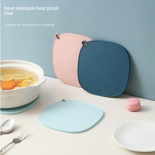 Round heat-resistant silicone mat table mat drink coaster table placemat creative coffee cup mat heat-resistant anti-slip mat