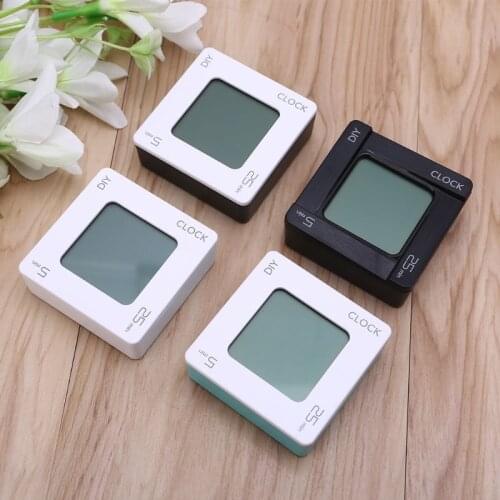13MA Multifunctional DIY Time Management Pomodoro Timer Creative Square Alarm Clock Vibration Flashing Backlight Timer Reminder