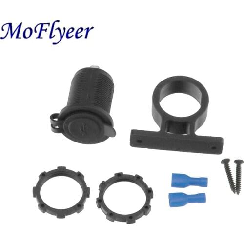 MoFlyeer 12V Dual USB Car Motorcycle Charger Socket Splitter Power Adapter Mobile Phone Charge Waterproof