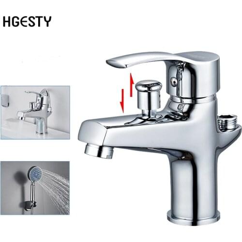 Basin Faucet Set Bathroom Bathtub Shower Faucet with Handheld Shower Head Hot And Cold Water Mixing Valve Nozzle Deck Mounted