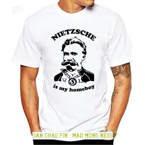 Nietzsche Is My Homeboy T shirt Hip Hop Novelty T Shirts Mens Brand Clothing