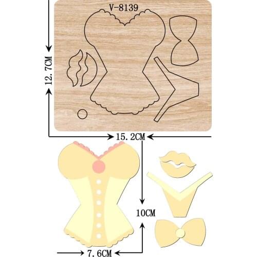 New clothes wooden dies cutting dies for scrapbooking Multiple sizes V-8139