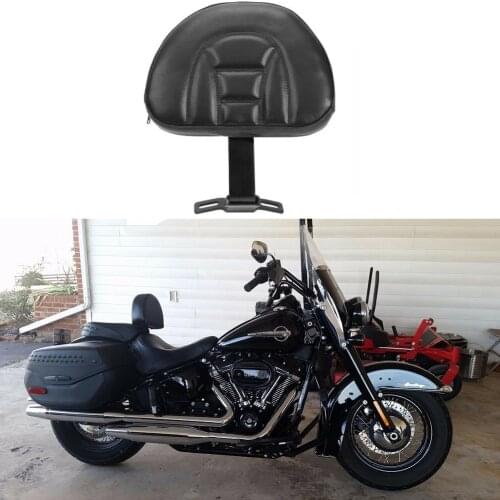 New Motorcycle Driver Backrest Plug IN Sissy Bar For Harley Fatboy Heritage Softail 2007-2018 Black