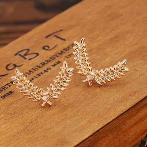 New Fashion Accessories Simple Wheat Shape Brooch Wholesale Accesorios Mujer Brooches For Women Broches Para Ropa Mujer