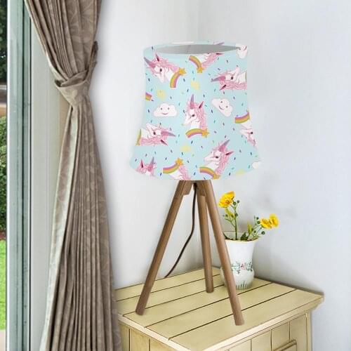 New Style Elastic Cloth Lamp Shades Unicorn Flamingo Print Washable Mini Lamp Cover for Wall Lamp Table Lamp Home Decro Light