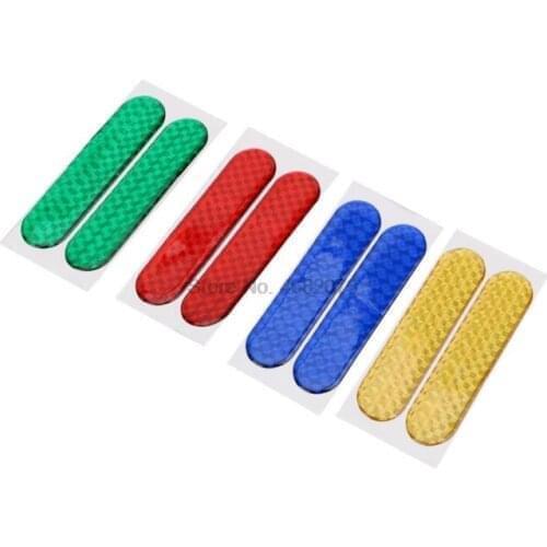 By DHL or Fedex 200pcs Car Door Reflective Sticker Warning Tape Car Reflective Stickers Reflective Strips 4 Colors Safety Mark