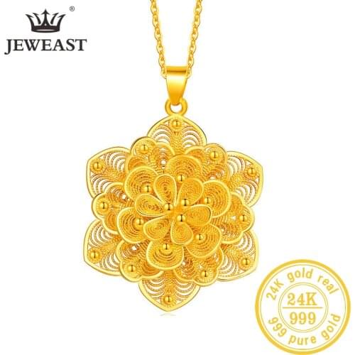 BTSS 24K Pure Gold Pendant Real AU 999 Solid Gold Charm Beautiful Trendy Classic Party Fine Jewelry Hot Sell New 2020
