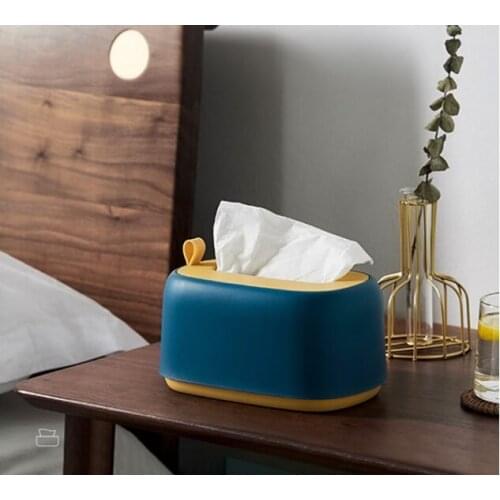 Simple creative light luxury style water and dirt resistant kitchen wall-mounted multi-functional tissue box J06