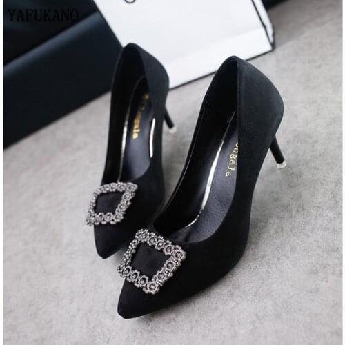 YAFUKANO Suede Pumps