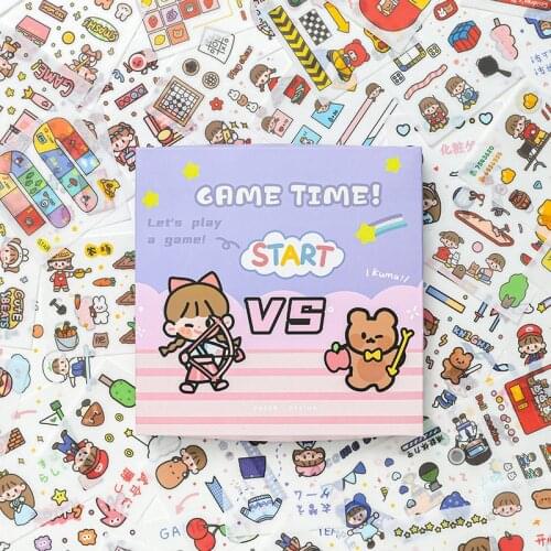 Yisuremia New Arrival Ruanruan 100pcs Kawaii Sticker DIY Diary Planner Scrapbooking Decorative Cartoon Stationery Sticker Gift