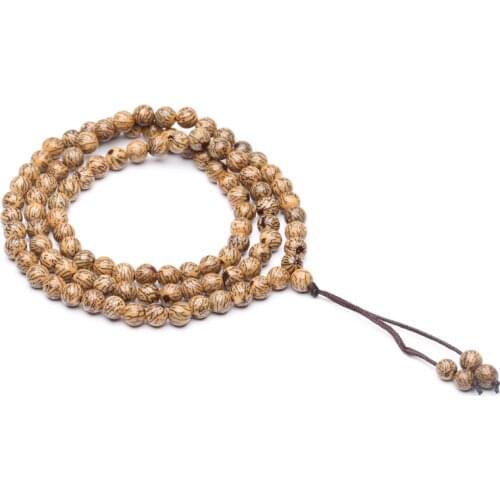 Natural Growth Seed 99 Rosary Islam Muslim Hand Polished Female Necklace Size 7mm