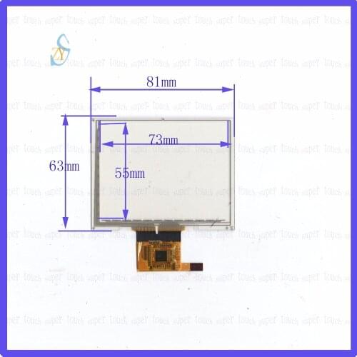 ZhiYuSun 81*63 NEW 3.8inch 81mm63mm Universal LCD Touch Screen Panel Digitizer CAR GPS capacitive screen