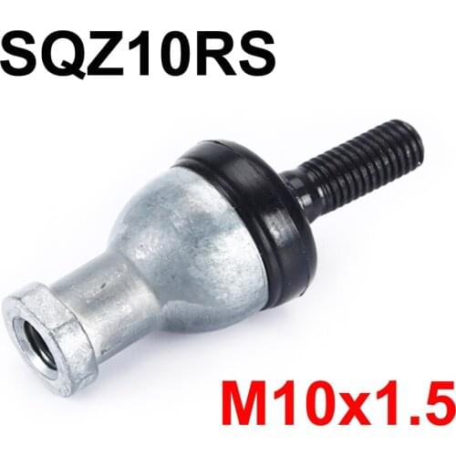 10mm SQZ10RS M10x1.5 spherical plain bearing rod ends with ball stud winding shape tie rod ends with right or left hand thread