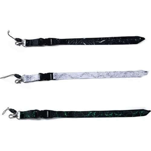 1pc Marbling Lanyard Badge Holder Lanyard for keys Whistle Camera Phone Neck Strap