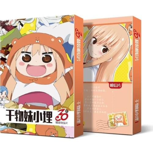 10 boxes/lot Japanese style Anime Himouto! Umaru-chan lomo postcard toy cartoon small card 30pcs pictures postcard box gift