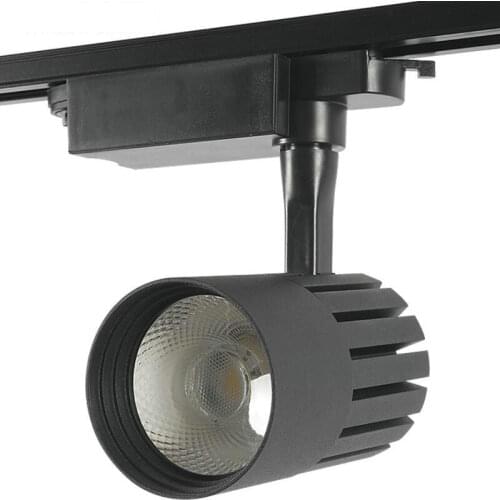 10W 20W 30W COB LED Track Light Rail Spotlights COB Track Lamp System Ceiling Spot Lights Living Room Night Lighting Fixtures