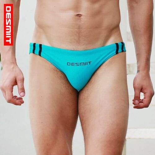 2019 brand Desmiit men Sexy Swim Briefs Mens Swimming Trunks Swimwear Mens design low waist men swimsuits