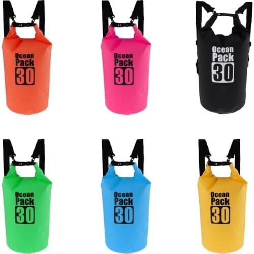 30L Large Waterproof Dry Bag Shoulder Backpack for Kayak/Boat/Canoeing/Fishing/Sailing/Camping/Hiking/Travel/Floating