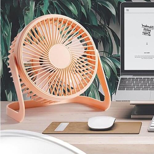 5/8 Inch USB Desk Fan Desktop Table Fan with Strong Wind Quiet Operation Mini Adjustable Angle 2 Speed Fan for Office Bedroom