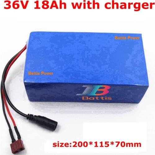36v 18ah electric bike battery 36v lithium battery 18ah li-ion battery pack for e-bike golf cart motor 1000w 1500w + charger