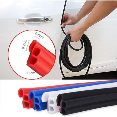 Car Styling BJ Type Car Door Seal Noise Insulation Tap 10M Weatherstrip Sealing Rubber Strip Trim Seals Sticker авто аксессуары