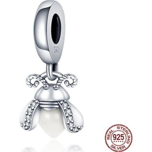 925 Sterling Silver Zircon White Ladybug Original Pandora Bracelet&Bangle For Women Birthday Fashion Jewelry Gift