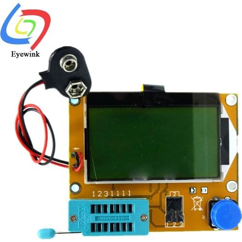 Mega328 M328 LCR-T4 12846 LCD Digital Transistor Tester Meter Backlight Diode Triode Capacitance ESR Meter MOS/PNP/NPN L/C/R