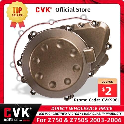 CVK Engine Cover Motor Stator Cover CrankCase Side Cover Shell For KAWASAKI Z750 Z750S 2003 2004 2005 2006 CNC Aluminum