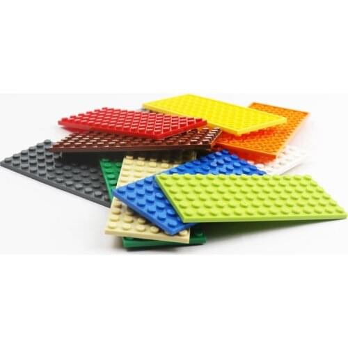 Building Blocks Parts Assembles Small Particles 3456 Plate 6 x 14 Figures Blocks Baseplate City Creator Accessories