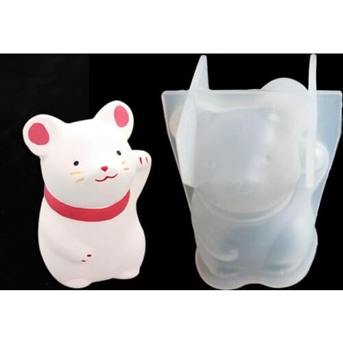 DIY Crystal Drop Gel Silicone Mold Animal Mouse Stereo Mold B127