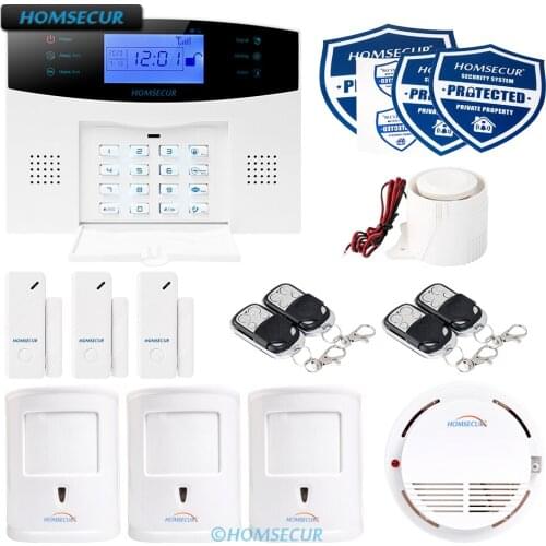 HOMSECUR Wireless&Wired GSM SMS Autodial Burglar Alarm System+IOS/Android APP