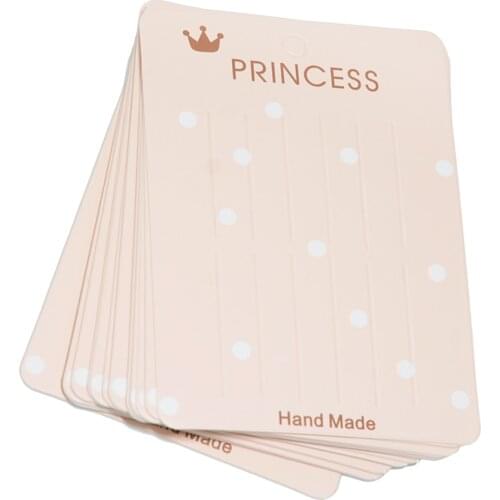 40x Display Cards Paper Cardboard Blank For Jewelry Display,Hair Accessories