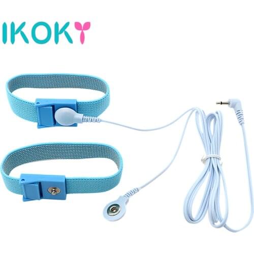 IKOKY Penis Extender Electric Shock Cock Rings Penis Stimulator Medical Themed Toys Erotic Sex Toys for Men Adult Products