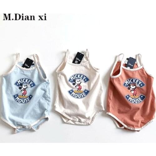 Cute Baby Onesies Newborn Baby Onesies Summer New Cartoon Mickey Baby Onesies Baby Onesies Baby Onesies