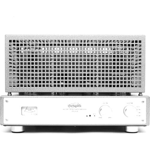 LineMagnetic LM-218IA combined amplifier power amplifier, 6P6P, 845 tube, 22W+22W, 10Hz to 50kHz (-1.5dB), 1% (1kHz)