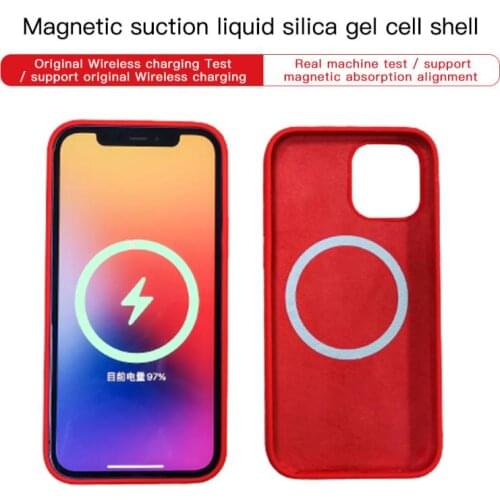 Magnetic Case For IPhone 12 Pro Case Luxury Liquid Silicone Cover For Iphone 12 Pro12 Mini 12 Pro Max Case Soft Shockproof