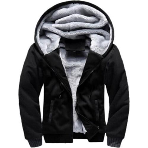 Mens Hoodie Zip Up Hoodies Coat Winter Warm Men Thick Warm Waterproof Big Raccoon Fur Collar Baseball Hoodies