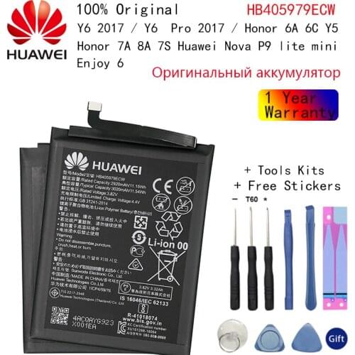 HB405979ECW Original Battery For Huawei Y5 Lite / Y5 Prime 2018 5.45" DRA-L01 L02 L21 L22 L23 DRA LX1 LX2 LX3 LX5 Replacement