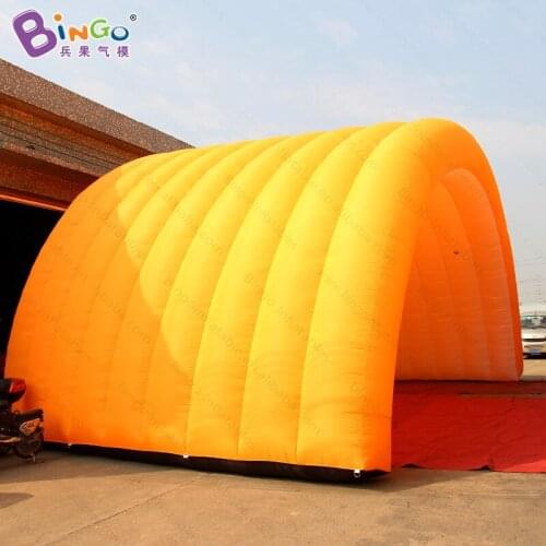 Personalized 9x6x5 Meters Giant Inflatable Orange Stage Tent For Outdoor Event - BG-T0094