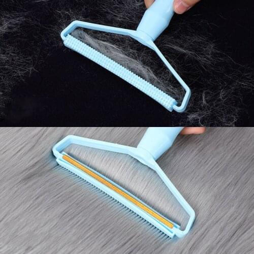 Portable Hair Remover Manual Clothes Lint Remover Fuzz Babric Shaver Brush Double Side Hair Cleaning Tool for Woven Coat Carpet