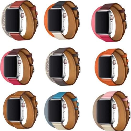 Flower Design Bracelet for iwatch band 38/40mm series 6 5 4 3 2 1 Floral Printed Leather Strap for Apple Watch SE bands 42/44mm