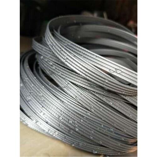 500G 70M gray four-wire flat synthetic rattan woven material, used to weave and repair plastic rattan for chairs, tables, hammoc