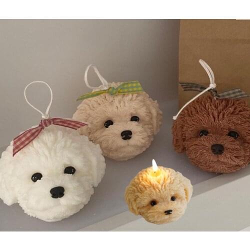 Soy Wax Candle Teddy Cute Scented Candles Aromatherapy Wholesale Fragrance Home Decoration For Wedding Birthday Photo Gift