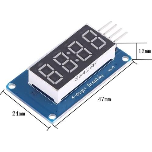 TM1637 LED Display Module For Arduino 7 Segment 4 Bits 0.36Inch Clock RED Anode Digital Tube Four Serial Driver Board Pack