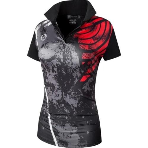 Jeansian Womens Casual Designer Short Sleeve T-Shirt Tee Shirts Tshirt Golf Tennis Badminton SWT257 Black2