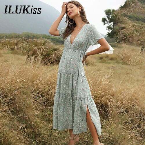 Summer Women Short Sleeve Maxi Dress 2021 Fashion Deep V Neck Green White Sexy Slim Long Dresses Casual Elegant Vestidos