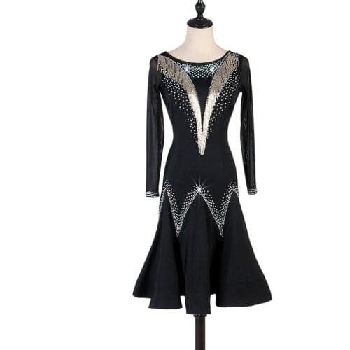 Latin dance dress women sequins dance wear salsa dress pole dance clothes samba costume party costumes latin American dress